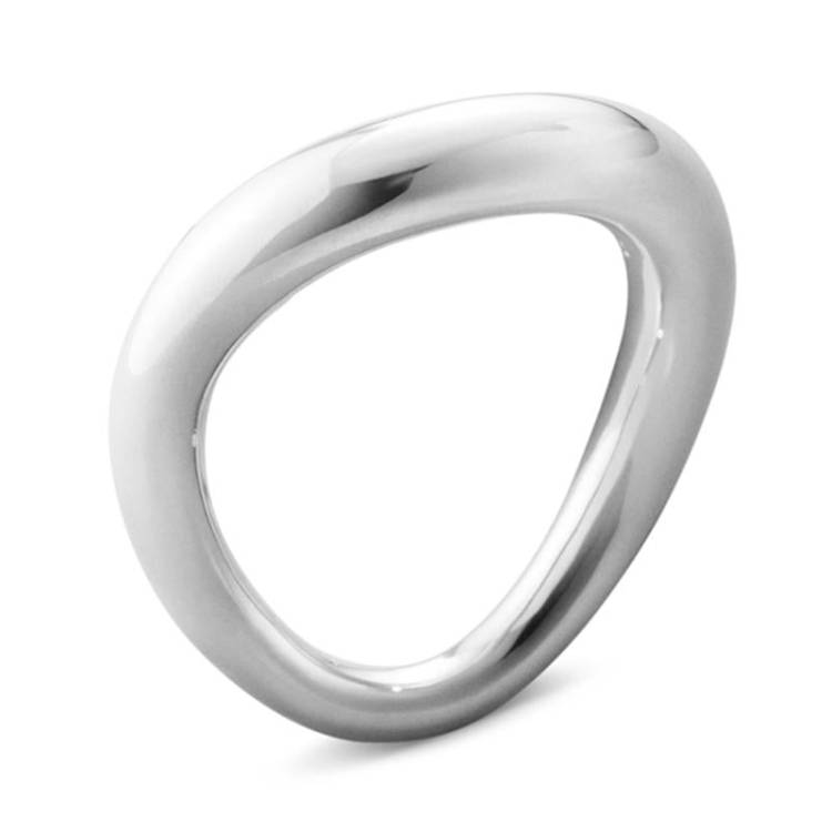 Georg Jensen Offspring Matte Sterling Silver Ring - Size 5 (56 - 57)