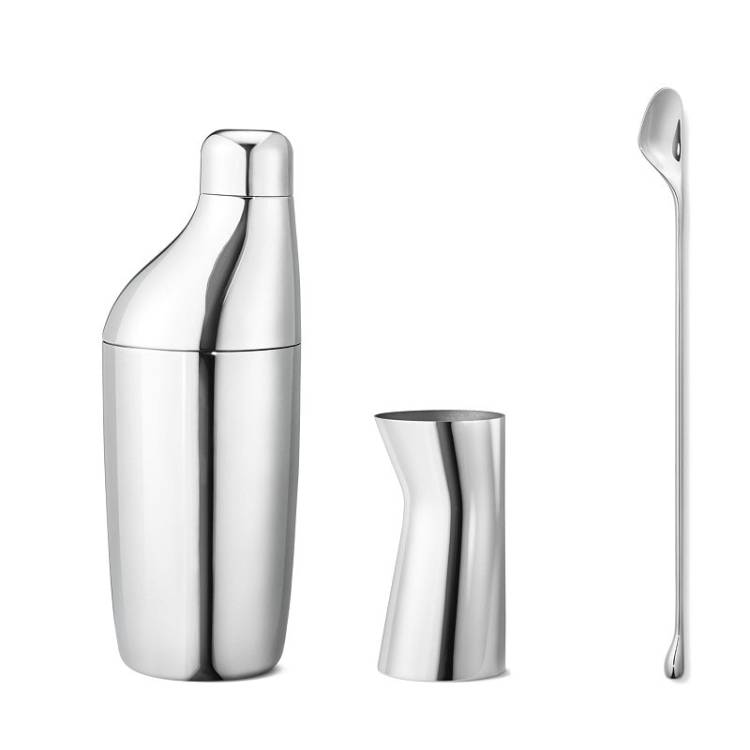 Georg Jensen Sky Stainless Steel Cocktail Shaker Set - Silver