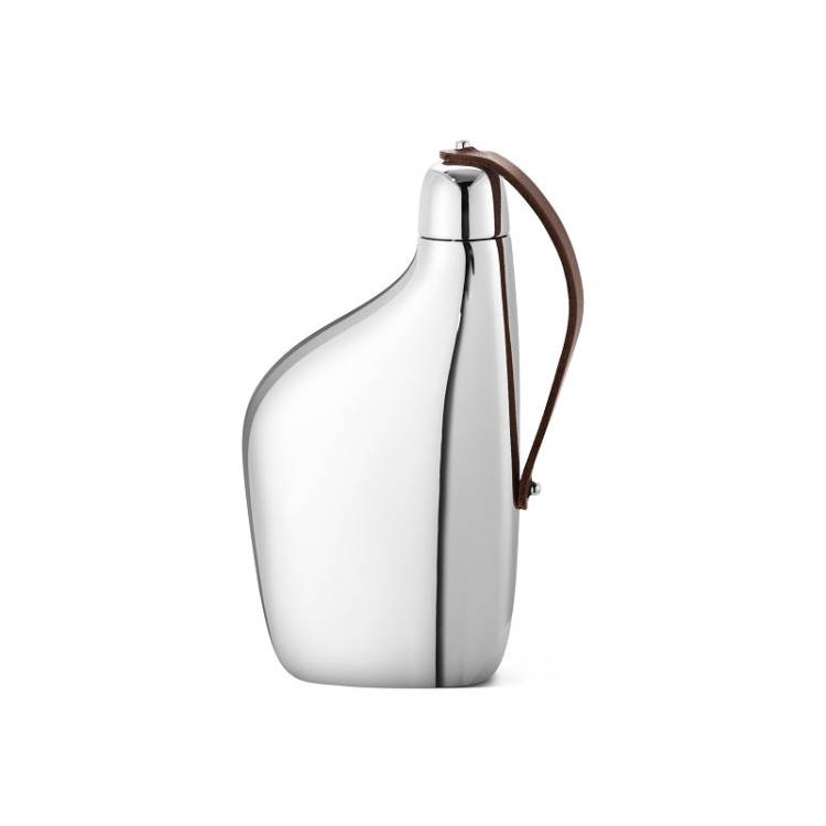 Georg Jensen Sky Stainless Steel Hip Flask - Silver