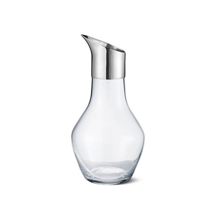 Georg Jensen Sky Stainless Steel and Glass Water Pitcher - Silver