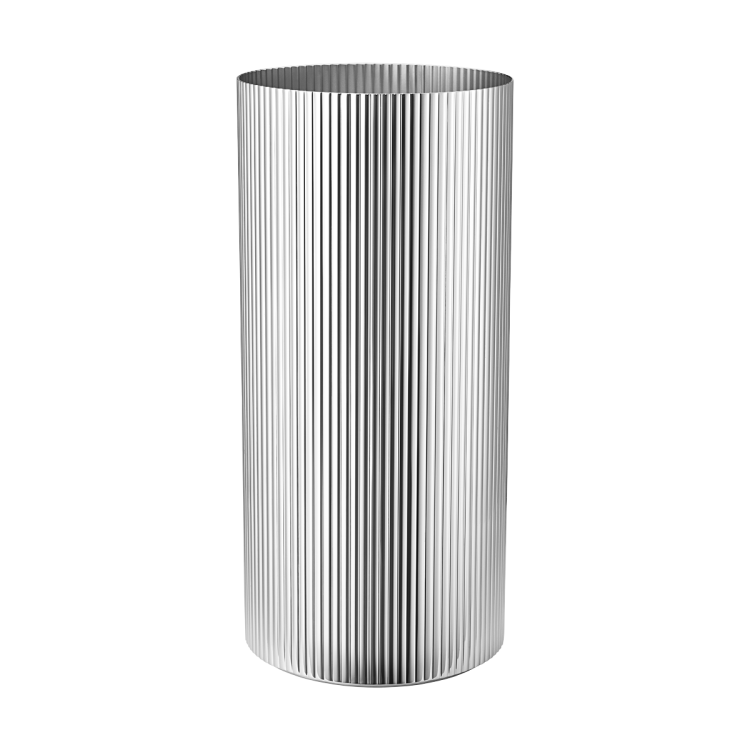 Georg Jensen Bernadotte Stainless Steel Large Vase - TITLE Silver