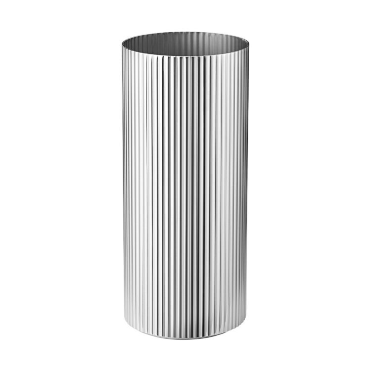 Georg Jensen Bernadotte Stainless Steel Medium Vase - TITLE