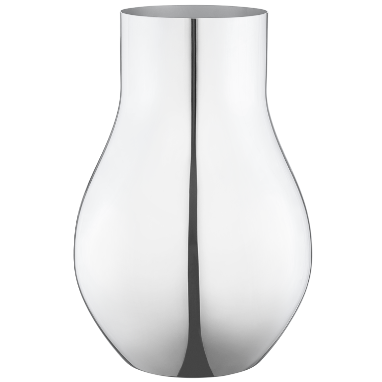 Georg Jensen Cafu Stainless Steel Medium Vase - TITLE Silver