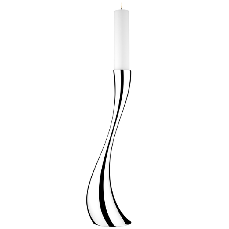 Georg Jensen Cobra Large Floor Candle Holder - TITLE Silver