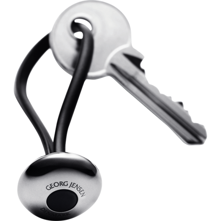 Georg Jensen Ellipse Keyring - TITLE Silver