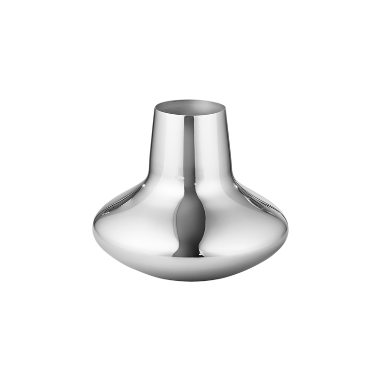 Georg Jensen Koppel Stainless Steel Small Vase - TITLE Silver