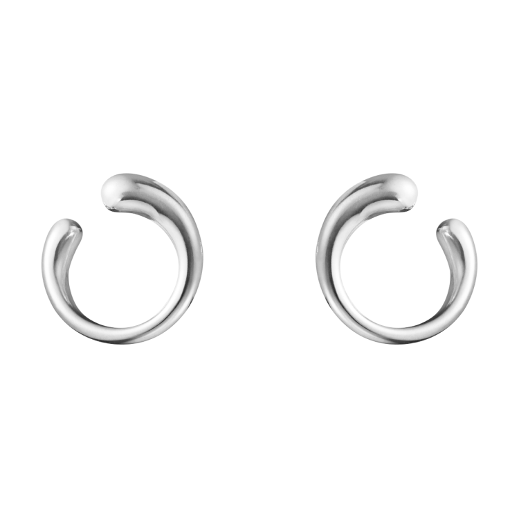 Georg Jensen Mercy Sterling Silver Loop Stud Earrings - Silver