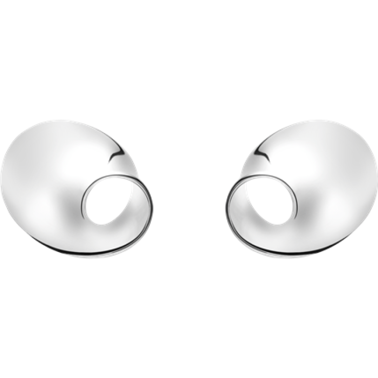 Georg Jensen Mobius Sterling Silver Earrings - TITLE Silver