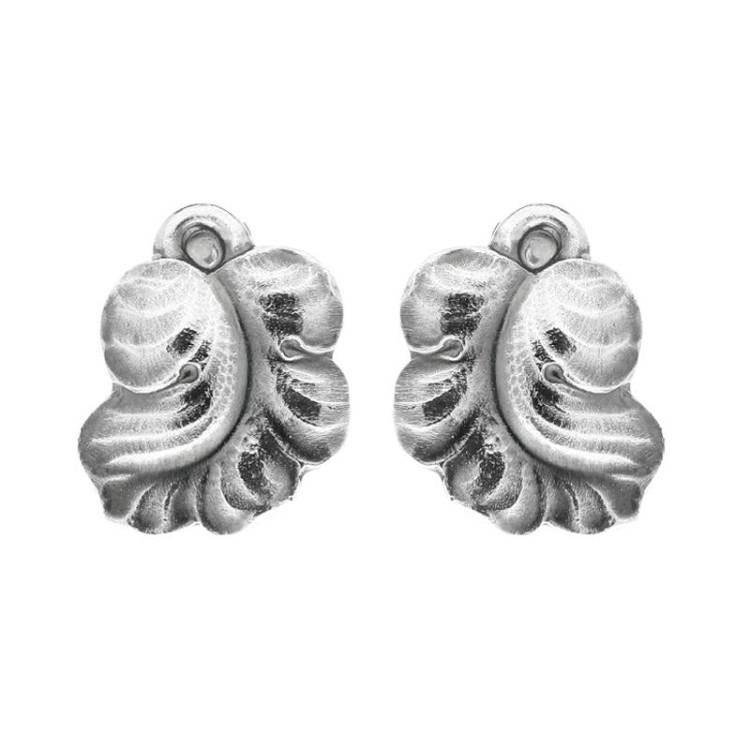 Georg Jensen Moonlight Grapes Sterling Silver Clip On Earrings