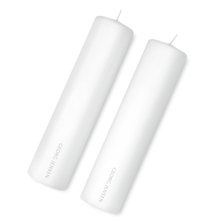 Georg Jensen Set of Two Candles - TITLE Silver