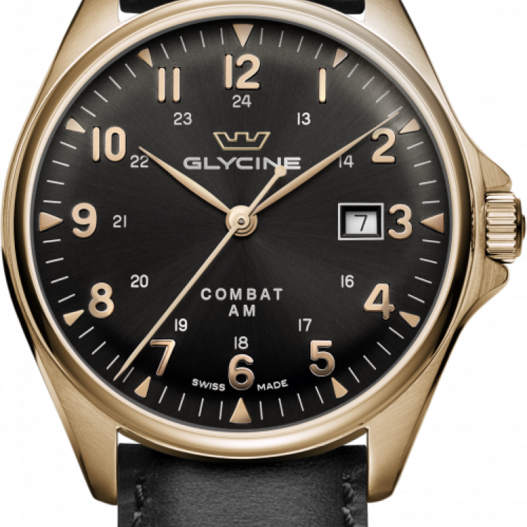 Glycine Watch Combat Mens - Black