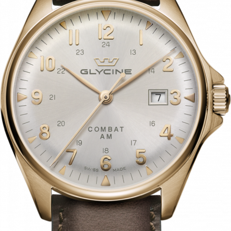Glycine Watch Combat Mens - Silver