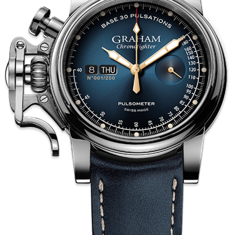 Graham Watch Chronofighter Vintage Pulsometer Limited Edition - Blue