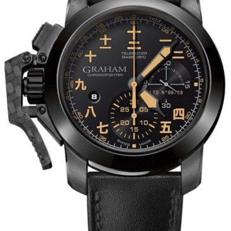 Graham Watch Chronofighter Asia Numeral Limited Edition - Black