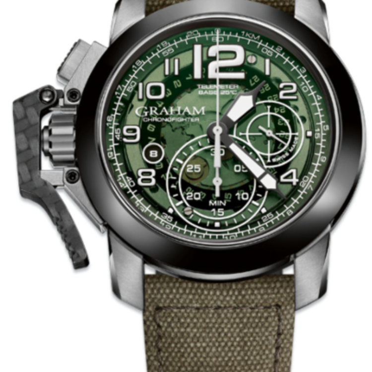 Graham Watch Chronofighter Oversize Target - Green