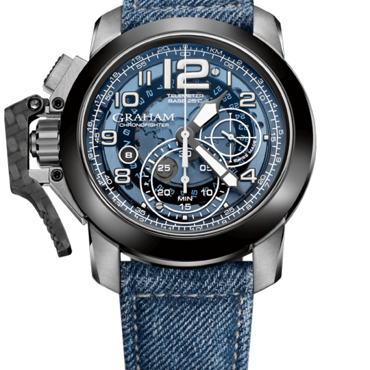 Graham Watch Chronofighter Oversize Target - Blue