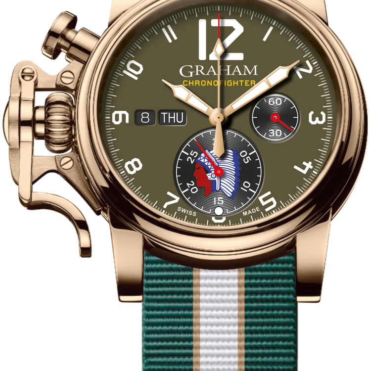 Graham Watch Chronofighter Vintage Overlord 75 Year Anniversary Limited Edition - Green