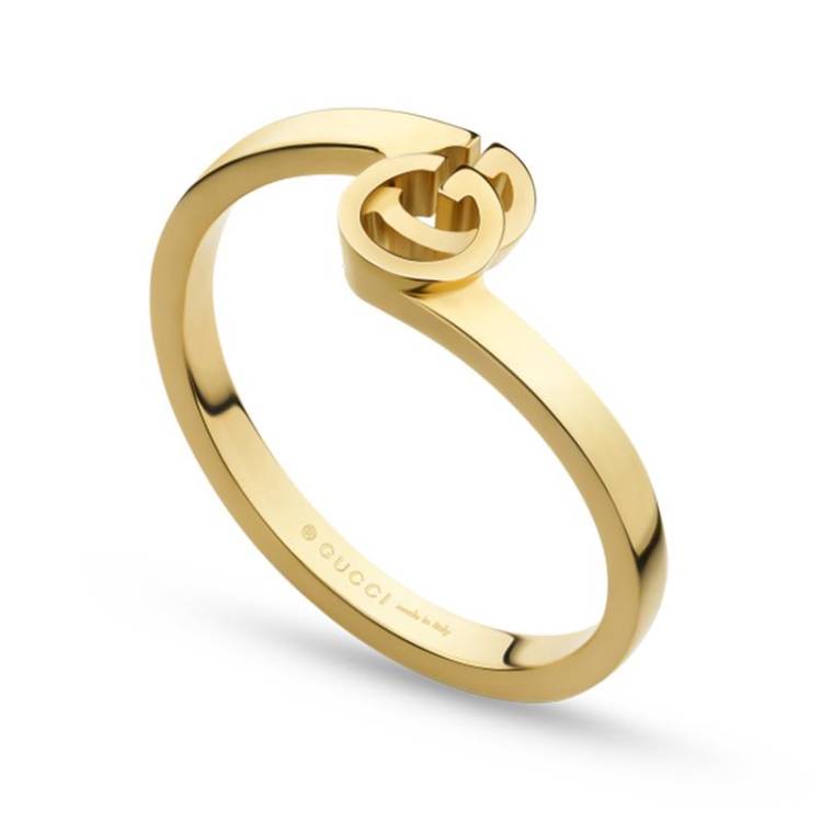 Gucci GG Running 18ct Yellow Gold Ring D - T.5