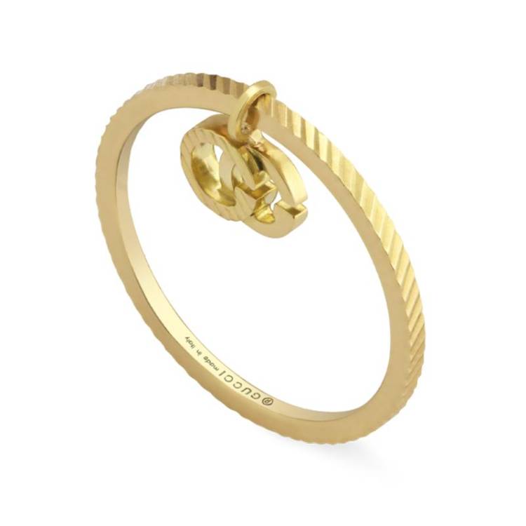 Gucci GG Running 18ct Yellow Gold Ring D - J.5
