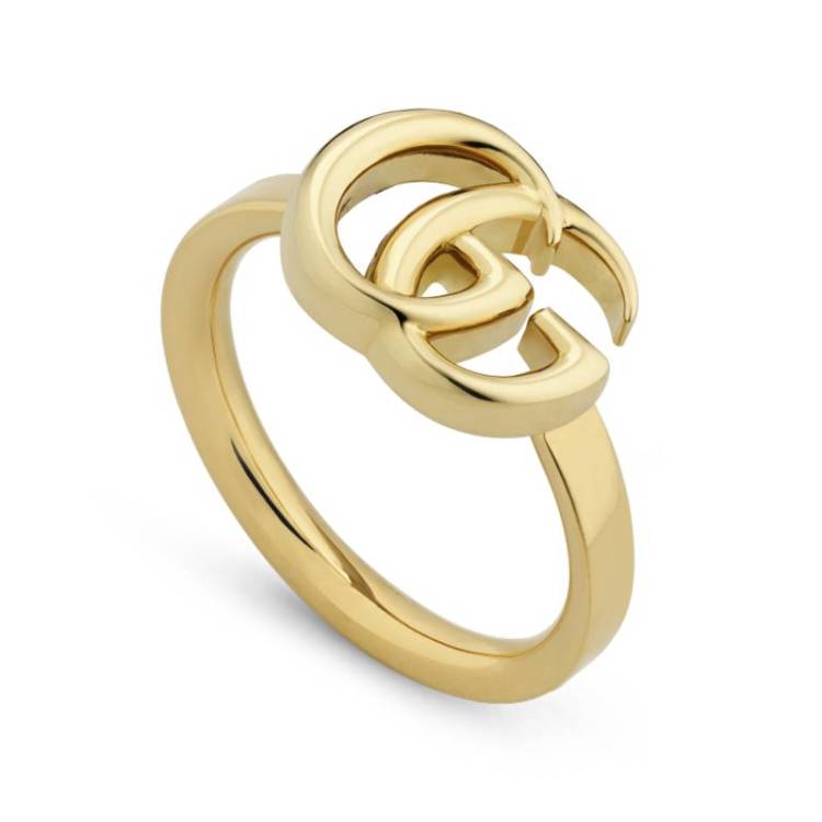 Gucci GG Running 18ct Yellow Gold Thin Ring D - N.5