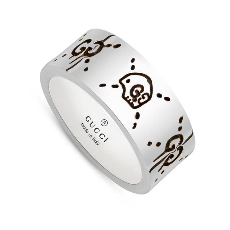 Gucci Ghost Sterling Silver Ring D - J