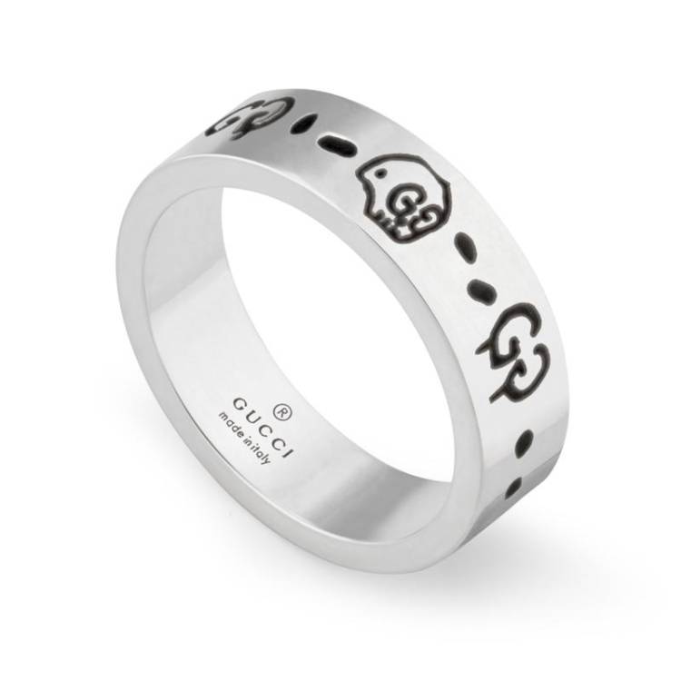Gucci Ghost Sterling Silver Ring - Q