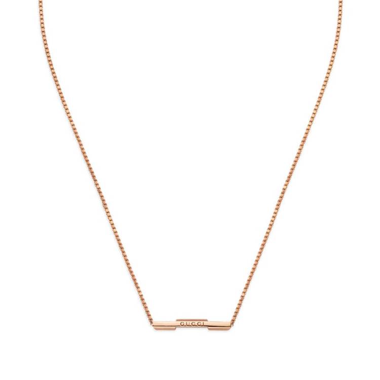 Gucci Link to Love 18ct Rose Gold Necklace