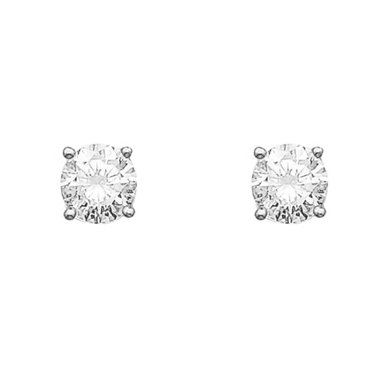 Thomas Sabo Glam And Soul Silver White Stud Earrings - Silver