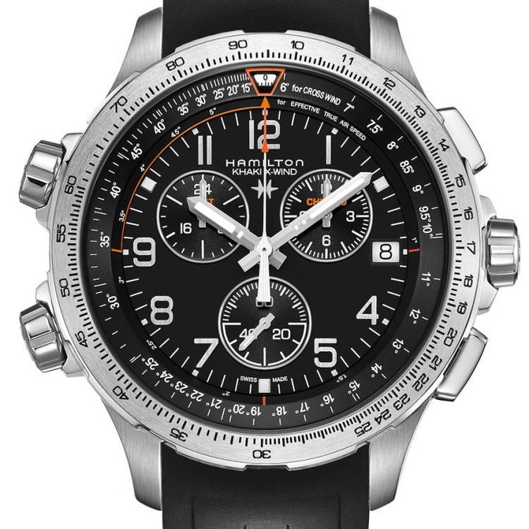 Hamilton Watch Khaki Aviation X-Wind - Black
