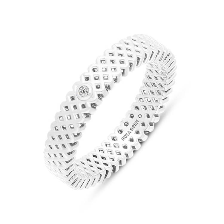 Hot Diamonds Quest Filigree Sterling Silver Ring - Silver