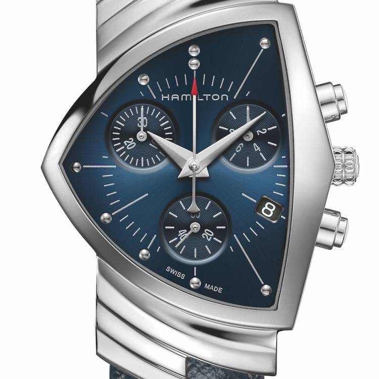 Hamilton Watch Ventura Blue Chronograph