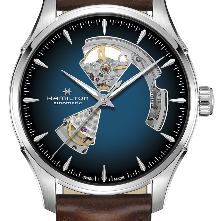 Hamilton Watch Jazzmaster Open Heart Auto - Blue