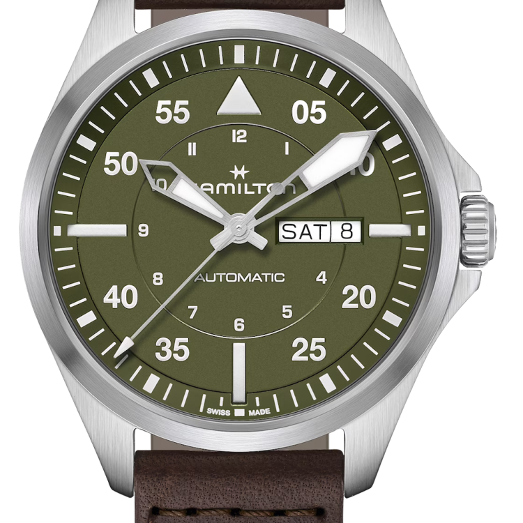 Hamilton Watch Khaki Aviation Pilot Day Date Auto