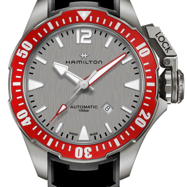 Hamilton Watch Khaki Navy Frogman - Grey