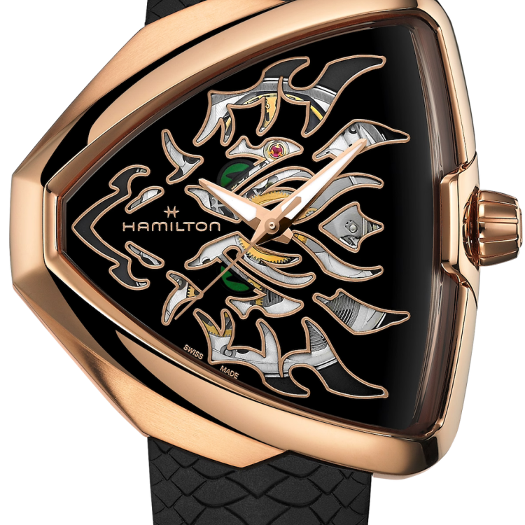 Hamilton Watch Ventura Elvis80 Skeleton Dragon