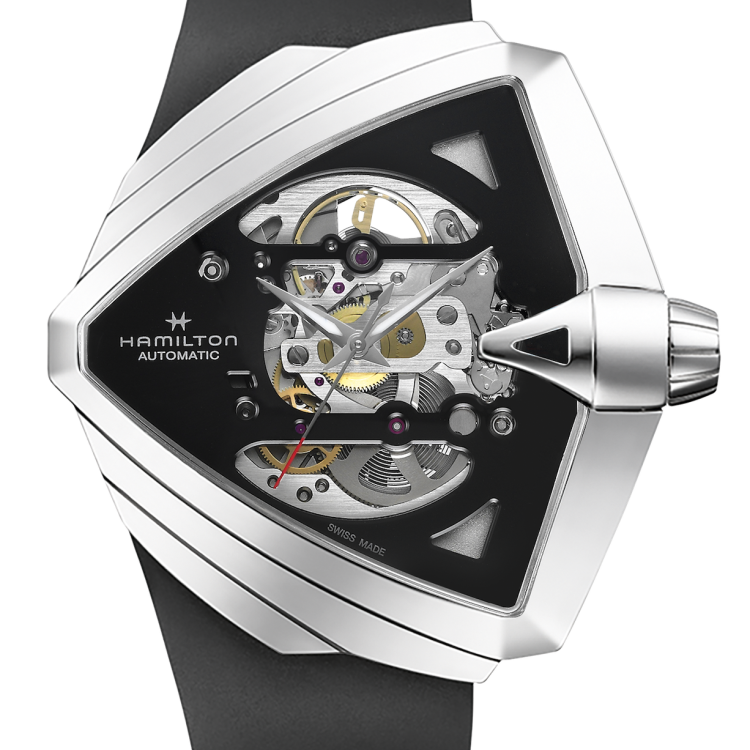 Hamilton Watch Ventura XXL Skeleton Automatic - Black
