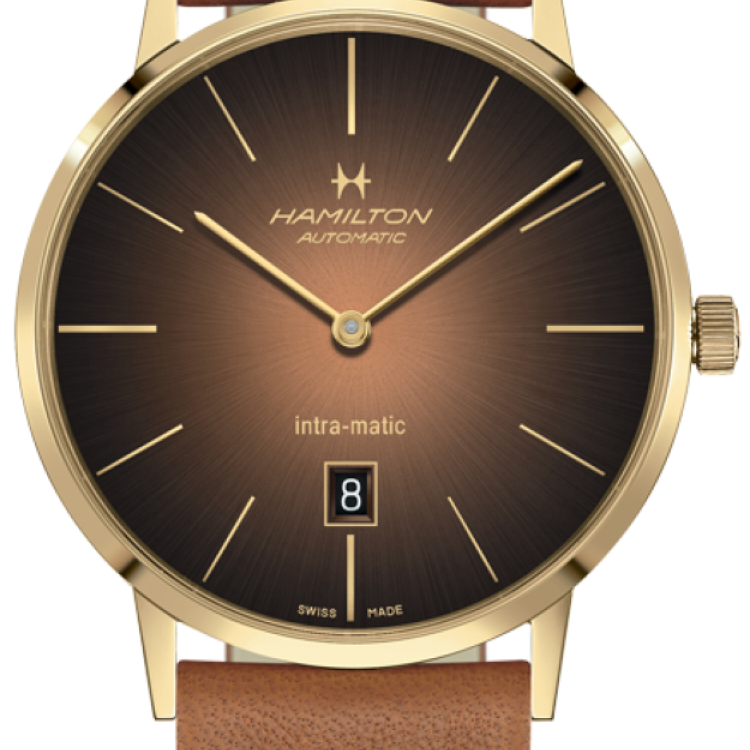 Hamilton Watch American Classic Intra-Matic Auto - Brown