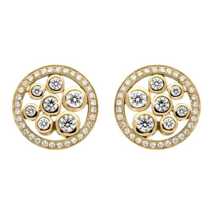 Hans D. Krieger 18ct Rose Gold 0.55ct Diamond Stud Earrings