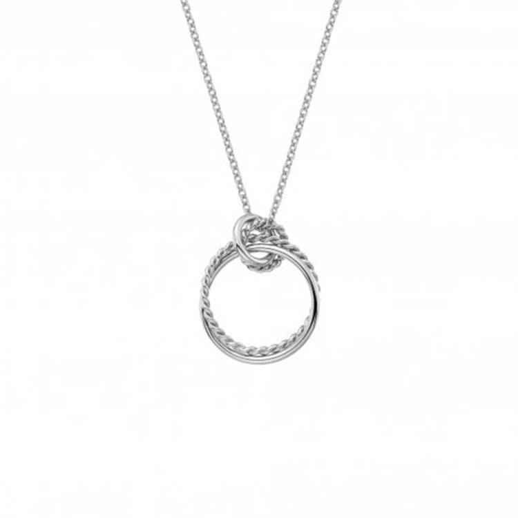 Hot Diamonds Unity Sterling Silver Circle Necklace - TITLE Silver