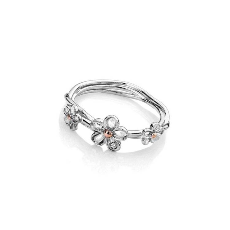 Hot Diamonds Forget Me Not Sterling Silver Ring - S
