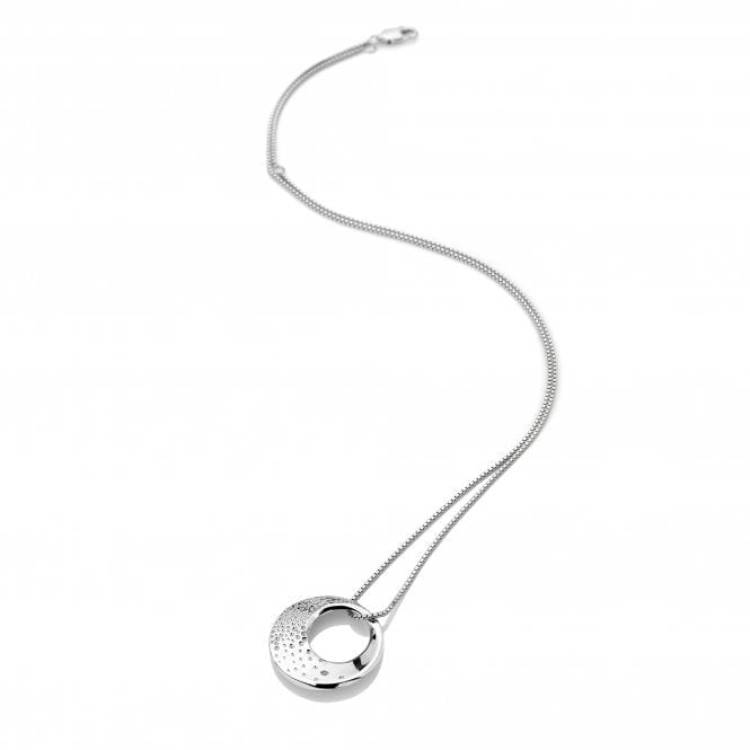 Hot Diamonds Quest Circle Sterling Silver Pendant - Silver