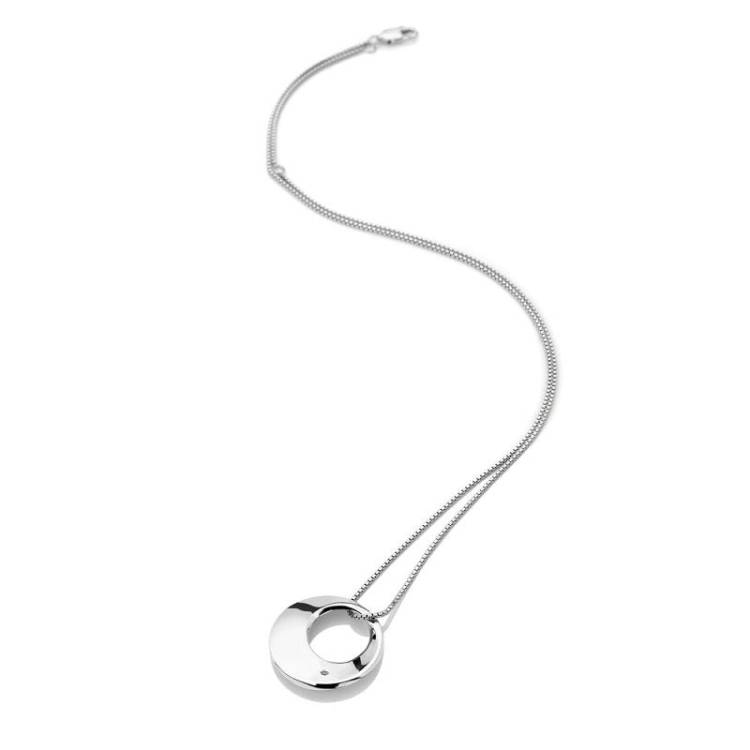Hot Diamonds Quest Sterling Silver Circle Pendant - Silver