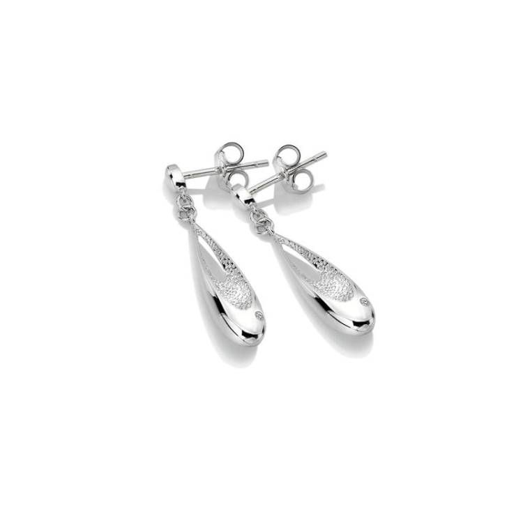 Hot Diamonds Quest Sterling Silver Drop Earrings - Silver