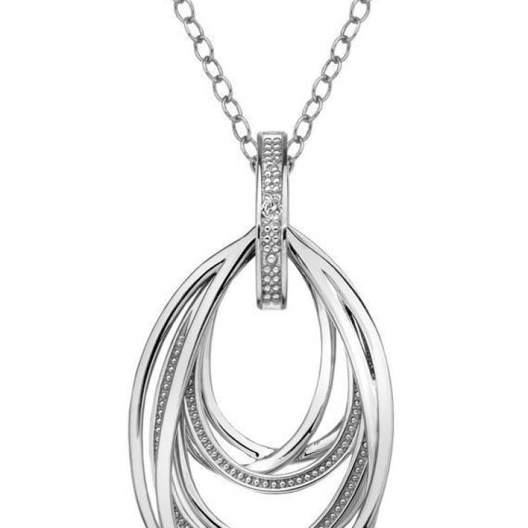Hot Diamonds Chandelier Sterling Silver Diamond Pendant - Silver