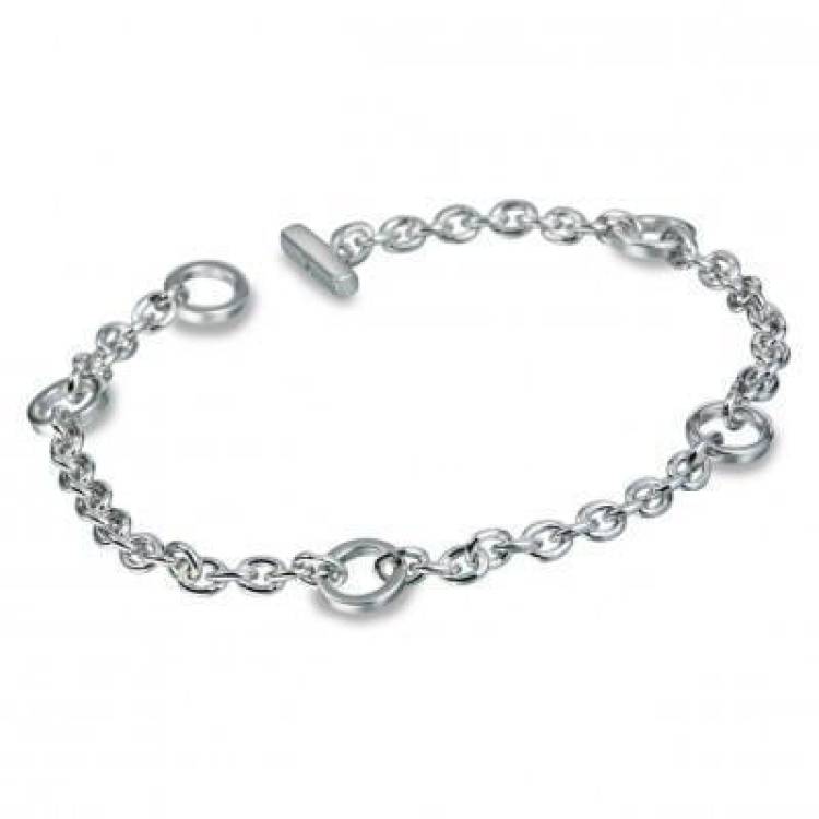 Hot Diamonds Elegance Sterling Silver Diamond Charm Bracelet - TITLE Silver