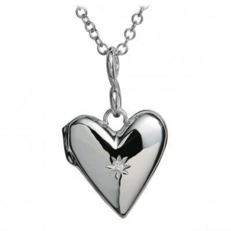 Hot Diamonds Just Add Love Sterling Silver Spontaneous Locket - TITLE Silver