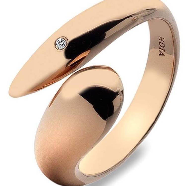 Hot Diamonds Mirage Rose Gold Plated Ring D - Rose Gold M