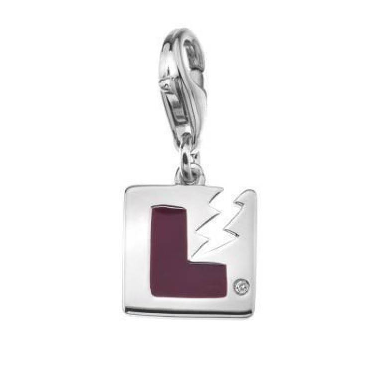 Hot Diamonds New Driver Sterling Silver Charm - TITLE Silver