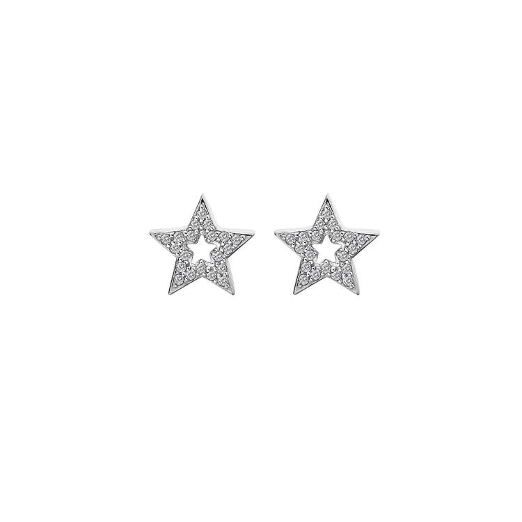 Hot Diamonds Striking Sterling Silver Stud Earrings - Silver