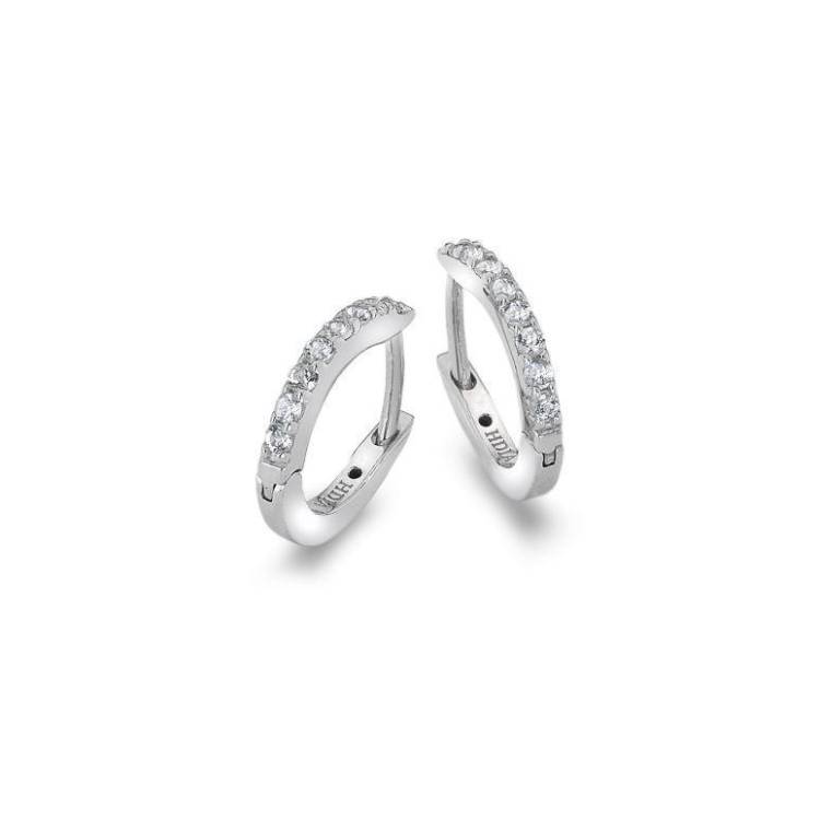 Hot Diamonds Constant Sterling Silver Loop Earrings
